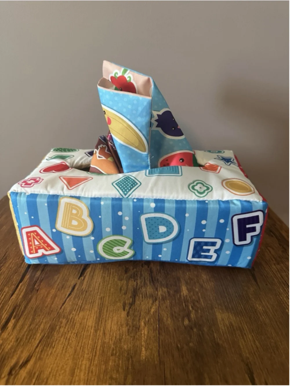 Baby Tissue Box Sensory Toy - Montessori Toys For Babies 6-12 Months